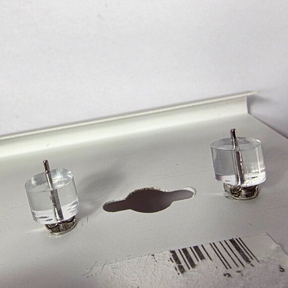 Giana Bernini CZ and Sterling Silver Stud Earrings - Picture 3 of 9